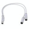 PS2 2pcs 1 to 2 Transfer Wiring Industrial Computer with Keyboard Mouse Interface(0.29m)