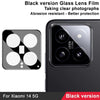 For Xiaomi 14 5G IMAK Rear Camera Lens Glass Film Black Version