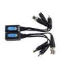 2x 500m HD-CVI/AHD/TVI Video Power Audio Balun CCTV Transmitter Receiver