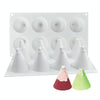 DIY Christmas Candle Aromatherapy Gypsum Silicone Mold, Shape: 8 Cone Contest Christmas Tree