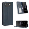 For ASUS ROG Phone 7 Magnetic Buckle Retro Texture Leather Phone Case(Blue)