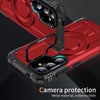 For Samsung Galaxy S25 5G Lens Holder MagSafe Phone Case(Red)