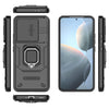For Xiaomi Redmi K70 5G Sliding Camshield TPU + PC Shockproof Phone Case with Holder(Black)