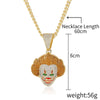 N2106-18 Clown  Exaggerated Hip Hop Style Necklace Collarbone Chains