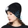 M1-BL LED Glowing Bluetooth Music Hat Wireless Call Night Running Hat(Navy)