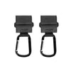 2pcs/Set Stroller Hook Extra Sturdy Carabiner(Black)