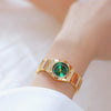 BS Bee Sister  FA1647 Classic Ladies Watch Diamond Wrist Watch(Golden Green)