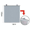 Suction Cup Car Shade Curtain Window Telescopic Roller Blind, Size: 40x125cm Silver Lyser