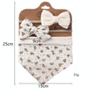 3 In 1 Baby Drooling Towel Cotton Printed Double Sided Triangle Towel Headband Set Waterproof Bibs, Style: DP069-8