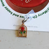 For 8 Pin Christmas Series Dust Plug(Rose Frame)
