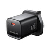 JOYROOM TCF07 30W USB-C / Type-C Fast Charger, Plug:UK Plug(Black)