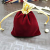 Velvet Bag Jewelry Storage Bag Christmas New Year Holiday Blessing Bag, Size:10x12cm(Red Wine)