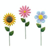 3pcs / Set Outdoor Lawn Patio Decoration Iron Flower Inserts