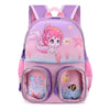 Kindergarten Children Cute Cartoon Backpack School Bag(Mermaid Dark Purple)
