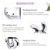 S925 Sterling Silver Simple Animal Rabbit Beaded DIY Bracelet Jewelry Accessories