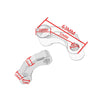 SF-YSZ-2 Mirror Code Motorcycle Modification Aluminum Alloy CNC Rearview Extension Bracket Set (Black)