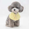 Yellow Dog/Cat Scarf Bib, M (20-25cm Neck)