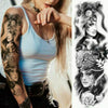 Large Arm Sleeve Waterproof Temporary Tattoo Sticker(TQB-057)