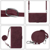 For Samsung Galaxy A73 5G Crossbody 3D Embossed Flip Leather Phone Case(Wine Red)