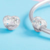 925 Sterling Silver Love Heart Beaded DIY Bracelet Accessories