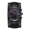 Ochstin 7227 Multifunctional Business Leather Wrist Wrist Waterproof Quartz Watch(Purple+Black)