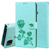 For Xiaomi Redmi 9C Rose Embossed Horizontal Flip PU Leather Case with Holder & Card Slots & Wallet(Green)
