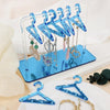 Acrylic Coat Hanger Style Earring Storage Display Stand Holder(Transparent)