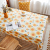 Rural Farm PVC Paper Waterproof Oil Wash Desktop Table Cloth, Size: 90x135cm(Sunflower)