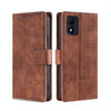 For Alcatel 1B 2022 Skin Feel Crocodile Magnetic Clasp Leather Phone Case(Brown)