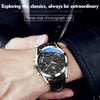 OLEVS 2876 Men Multifunctional Sports Chronograph Quartz Watch(Black)