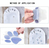 10 PCS PEVA Non-Slip Sticker Bathtub Cartoon Non-Slip Sticker, Size: 8x8cm(Purple Gray)