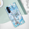 For Samsung Galaxy A26 5G Colored Drawing Pattern Plain Weave Leather Phone Case(Tower Butterfly)
