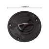 MB-OC029-BK Motorcycle Aluminum Oil Box Cover for Kawasaki FZX-6R / ZX-6RF 1-3 (Black)