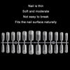 240 PCS Extended Manicure No-Engraving Frosted Thin Nail Piece WH-107