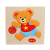 Children Educational Toy Wooden Cartoon Jigsaw Puzzle(Bear)