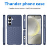 For Samsung Galaxy S25 5G Thunderbolt Shockproof TPU Phone Case(Blue)