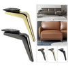 S699 Sickle Metal Furniture Support Leg, Height: 18cm(Gun Black)