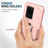 For Samsung Galaxy S20 Ultra 3 in 1 PC + TPU Phone Case with Ring Holder(Pink)