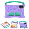 For Samsung Galaxy Tab S8 Boxing Series Kickstand EVA Shockproof Tablet Case with Shoulder Strap(Purple Mint)