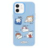 For iPhone 12 Skin Feeling Jelly TPU Hybrid PC Phone Case(Puppy Party)
