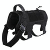 Dog Training Vest (M, Black) - Heavy Duty 1000D Nylon