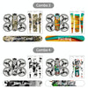 For DJI Neo 2pcs Combo Drone Body Protective Stickers(Dark Camo + Grunge Eyes)