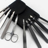 5 PCS / Set Eyebrow Beauty Tools Eyebrow Tweezers Vlip(Black)