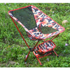 Outdoor Camouflage Portable Folding Camping Chair Light Fishing Beach Chair Aviation Aluminum Alloy Backrest Recliner
