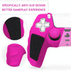 For Sony PS5 Splicing Color Silicone Gamepad Protective Case without Rocker Caps(Black Red)