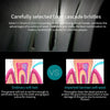 Rechargeable Ultrasonic Soft Bristle Electrical Toothbrushes Flosser 6 Gear With 4 Brushes(Black)