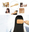 Natural Wooden Massage Hair Comb with Rubber Base & Wooden Brush, Size: Small(White)