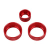 3 PCS Car Metal Air Conditioner Knob Case for BMW X1 / X2 / GT (Red)
