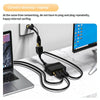 Female RJ45 3 in 1 100M Network Splitter Cable Ethernet Network Coupler
