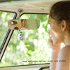 3R-337 Curved Mirror 250mm Car Rearview Retrofit Frameless Clear Large Mirror(White)